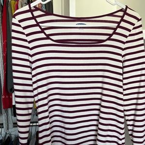 Old Navy striped top - 3/4 sleeve